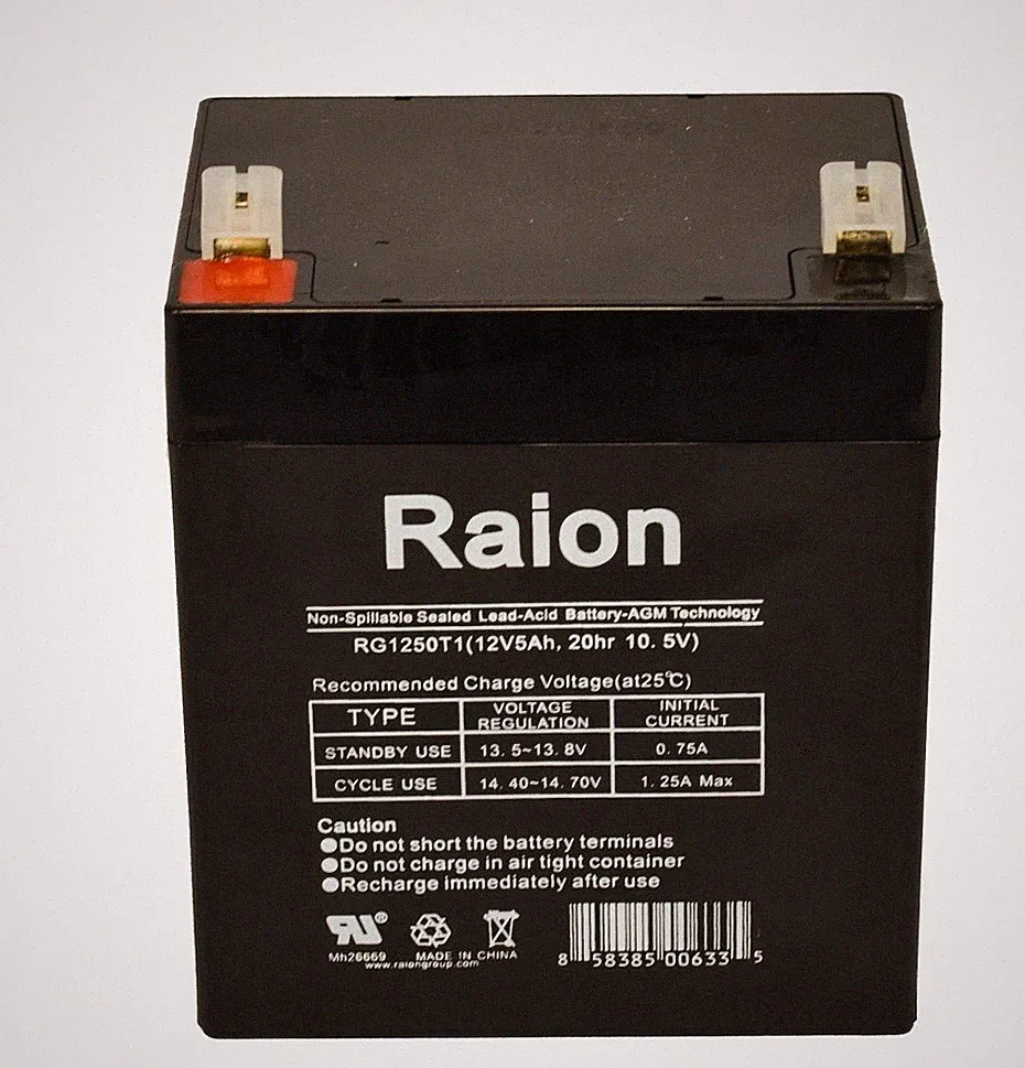12V 5Ah rechargeable replacement battery for PreCor RBK10 Recumbent Bike 1pk
