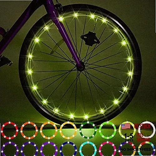2 Pack LED Bike Wheel Light, Remote Control Bike Wheel Lights(tube Version)