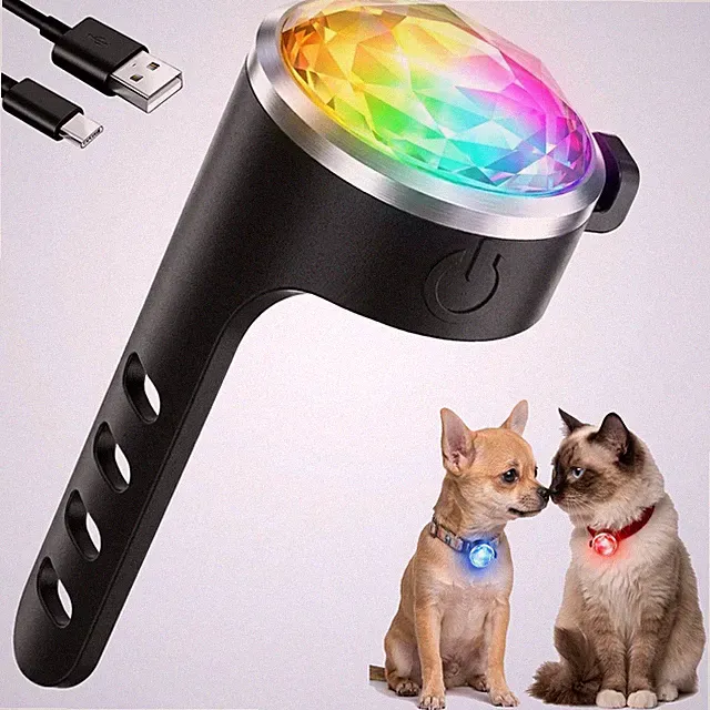 2Pack Dog Collar Lights, USBC Rechargeable Dog Light ClipOn, Waterproof LED P...