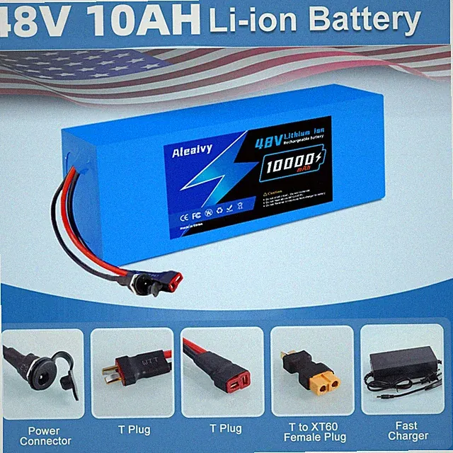48V 10Ah Li-ion Ebike Battery Pack for Electric Bicycle & Scooter 48V 10000mah