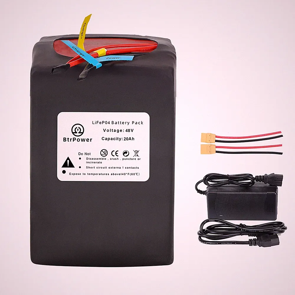 48V 20AH Lifepo4 Battery for eb_ike Bicycle 48V Lithium Battery Charger 30A BMS
