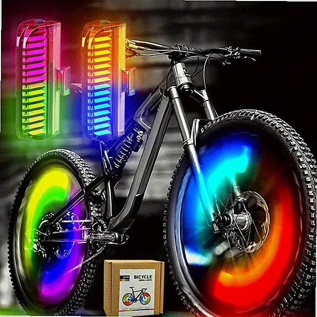 Bike Wheel Lights Rechargeable(2pack), Bike Spoke Lights Weatherproof, Adults...