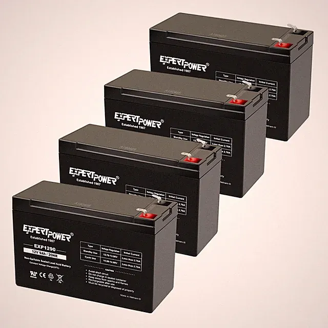 EXPERT POWER 12V 9Ah SLA Battery for Razor MX350 & MX400 Dirt Bike - 4Pack