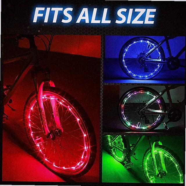 Spoke Lamp Cycling Parts For 14-29 Inch Bike Highlight LED 2pcs/pack Brand New