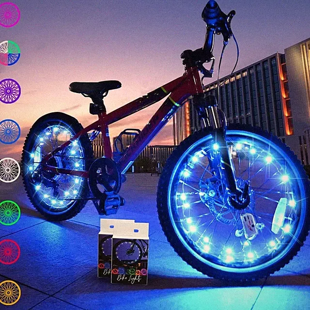 Ultra Bright LED Wheel Spoke Lights 2 Pack for Bicycle
